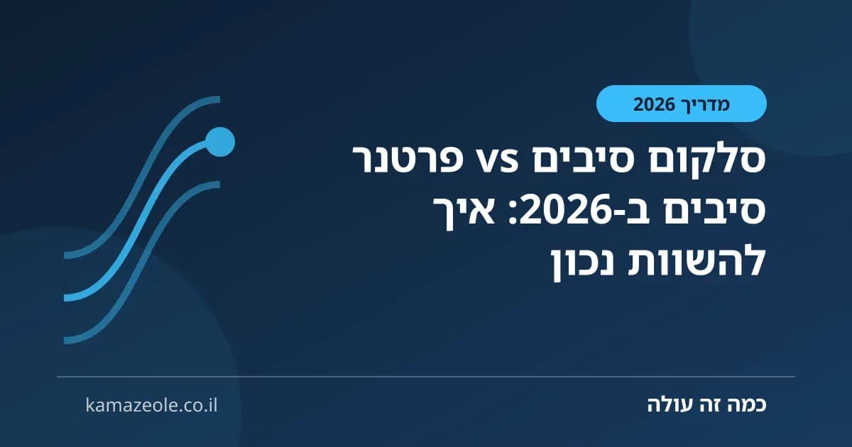 סלקום סיבים vs פרטנר סיבים ב‑2026: איך להשוות נכון