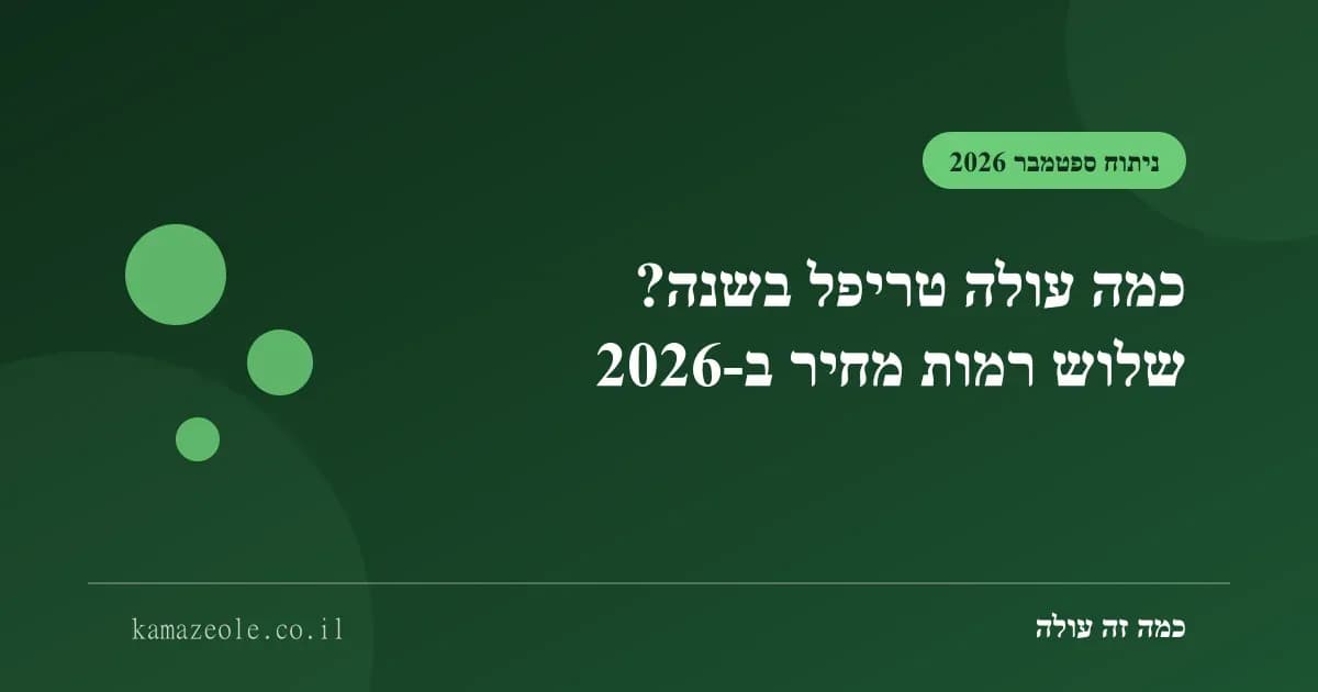 שלוש רמות של חבילות טריפל בישראל: טלוויזיה מלאה, סטרימינג עם סיבים, וחבילת ערוצים מצומצמת